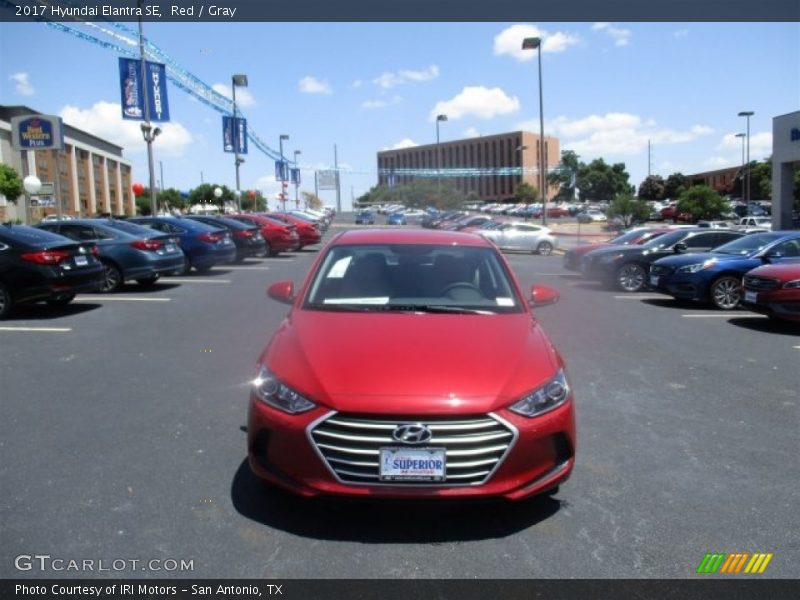 Red / Gray 2017 Hyundai Elantra SE