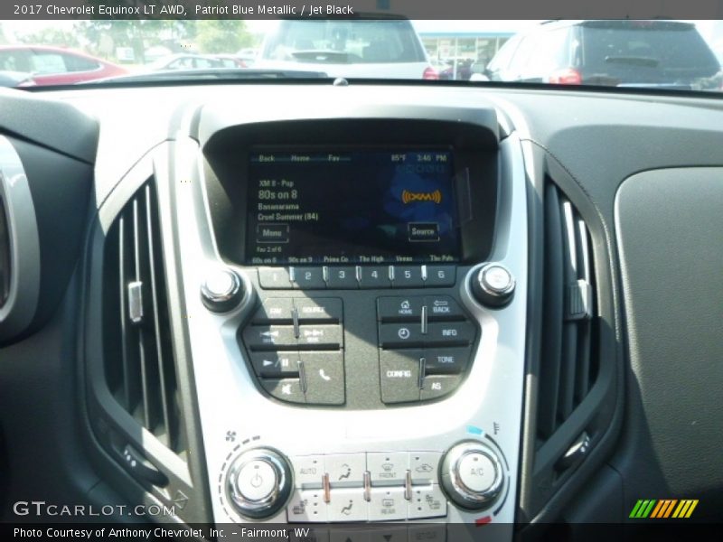 Patriot Blue Metallic / Jet Black 2017 Chevrolet Equinox LT AWD
