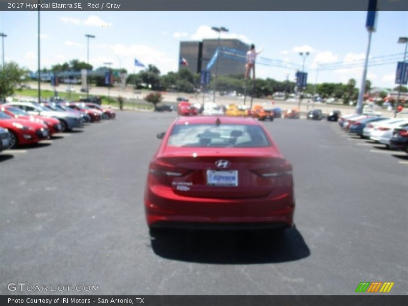 Red / Gray 2017 Hyundai Elantra SE