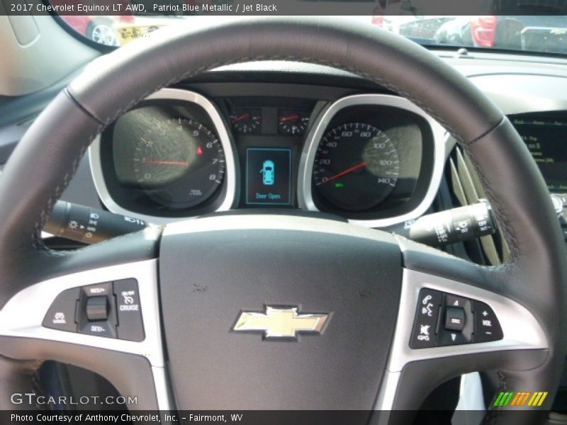 Patriot Blue Metallic / Jet Black 2017 Chevrolet Equinox LT AWD