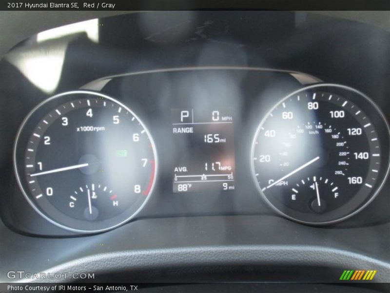 Red / Gray 2017 Hyundai Elantra SE