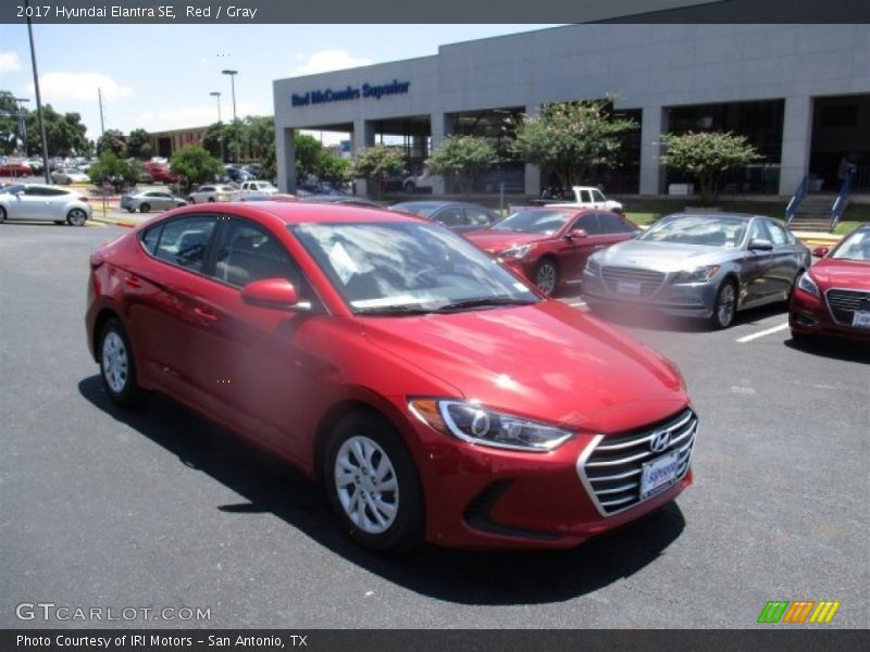 Red / Gray 2017 Hyundai Elantra SE