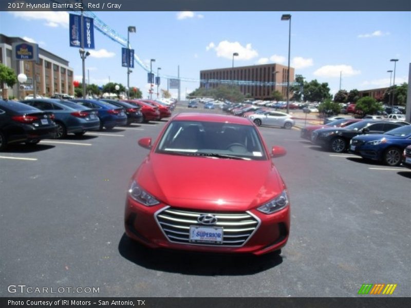 Red / Gray 2017 Hyundai Elantra SE
