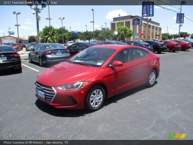 Red / Gray 2017 Hyundai Elantra SE
