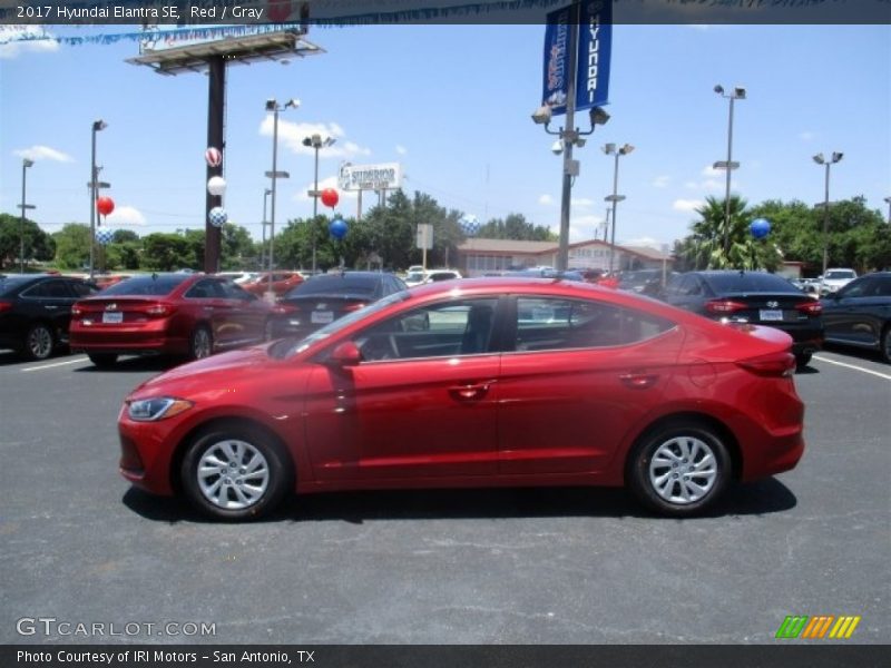 Red / Gray 2017 Hyundai Elantra SE