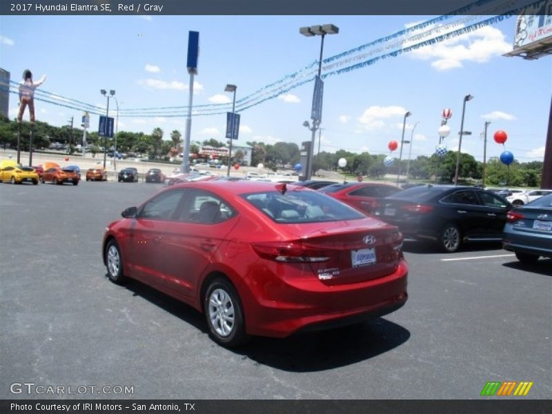 Red / Gray 2017 Hyundai Elantra SE