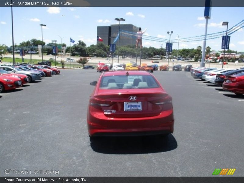Red / Gray 2017 Hyundai Elantra SE