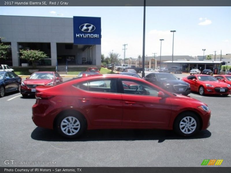 Red / Gray 2017 Hyundai Elantra SE