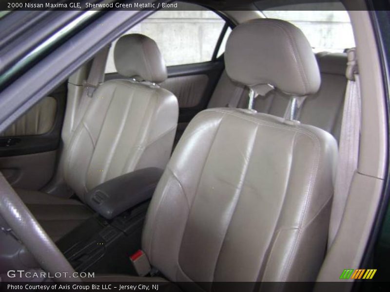 Sherwood Green Metallic / Blond 2000 Nissan Maxima GLE