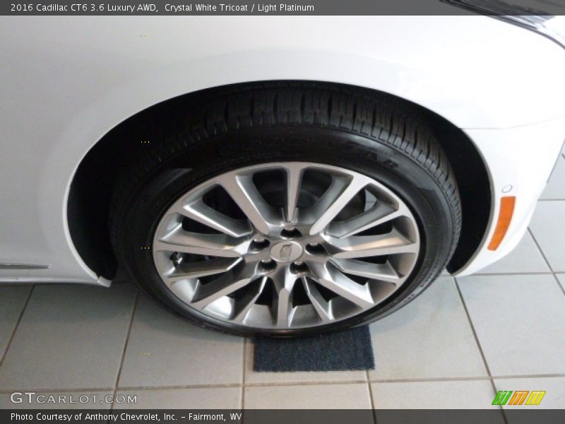 Crystal White Tricoat / Light Platinum 2016 Cadillac CT6 3.6 Luxury AWD
