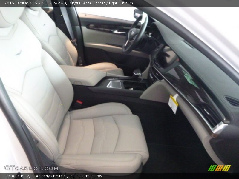 Crystal White Tricoat / Light Platinum 2016 Cadillac CT6 3.6 Luxury AWD