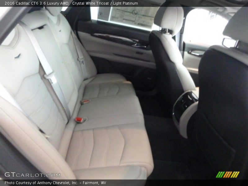 Crystal White Tricoat / Light Platinum 2016 Cadillac CT6 3.6 Luxury AWD