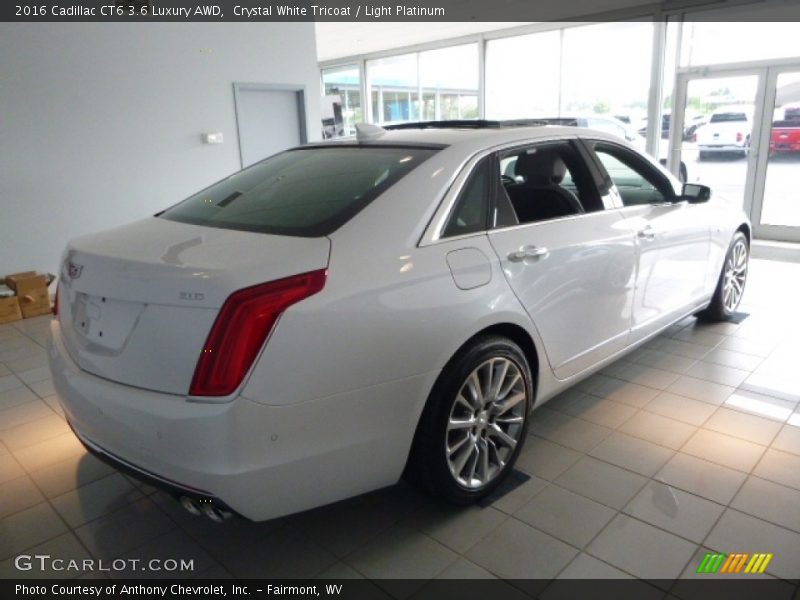 Crystal White Tricoat / Light Platinum 2016 Cadillac CT6 3.6 Luxury AWD