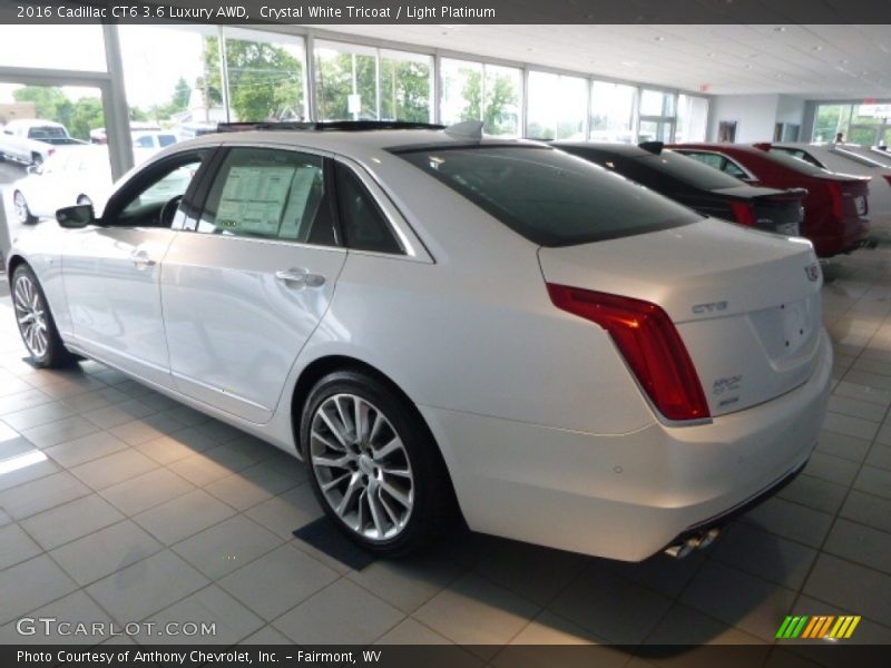 Crystal White Tricoat / Light Platinum 2016 Cadillac CT6 3.6 Luxury AWD