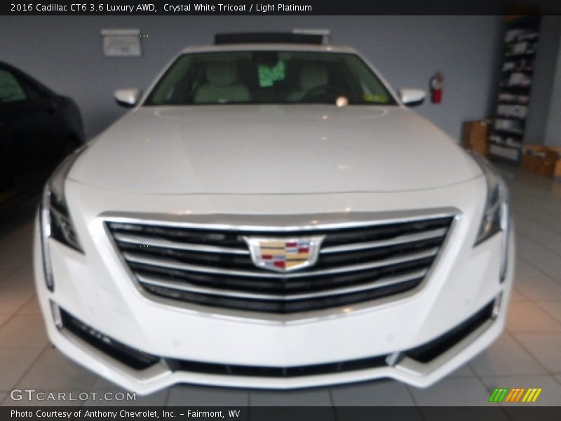 Crystal White Tricoat / Light Platinum 2016 Cadillac CT6 3.6 Luxury AWD