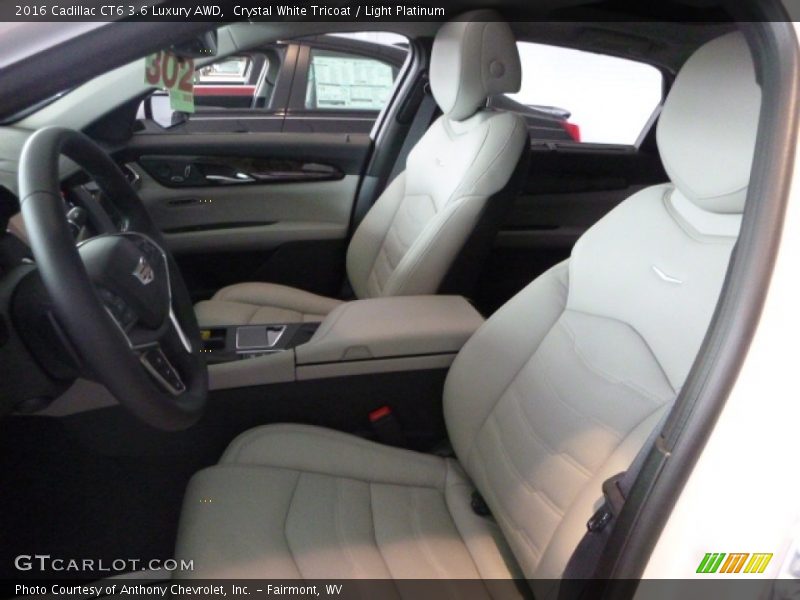 Crystal White Tricoat / Light Platinum 2016 Cadillac CT6 3.6 Luxury AWD