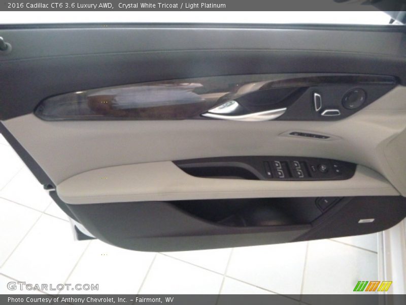 Crystal White Tricoat / Light Platinum 2016 Cadillac CT6 3.6 Luxury AWD