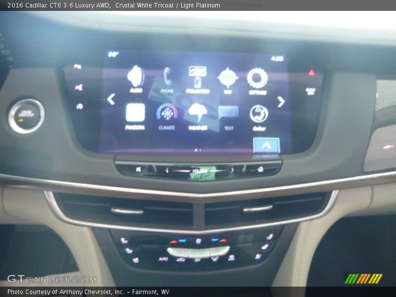 Crystal White Tricoat / Light Platinum 2016 Cadillac CT6 3.6 Luxury AWD