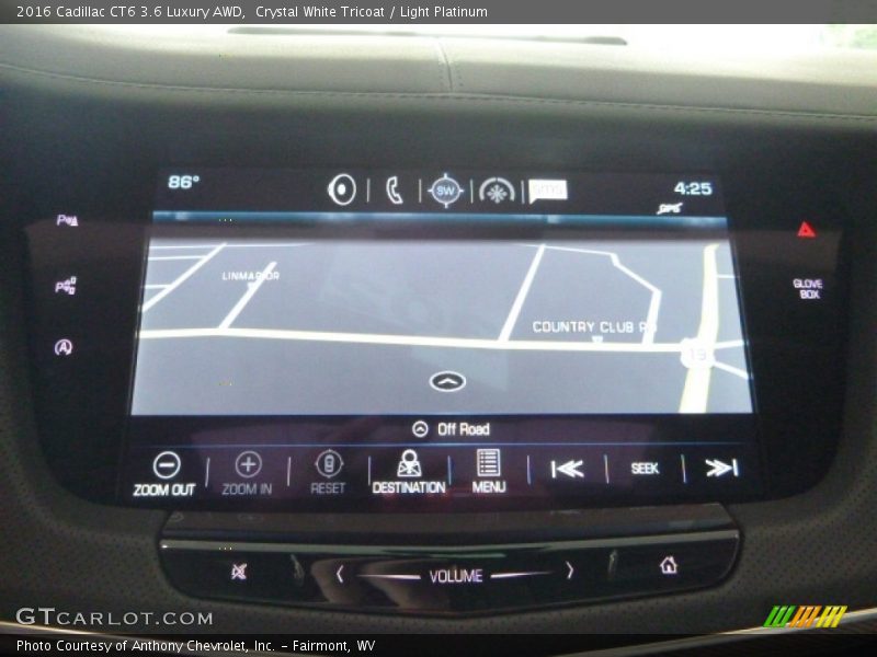 Crystal White Tricoat / Light Platinum 2016 Cadillac CT6 3.6 Luxury AWD