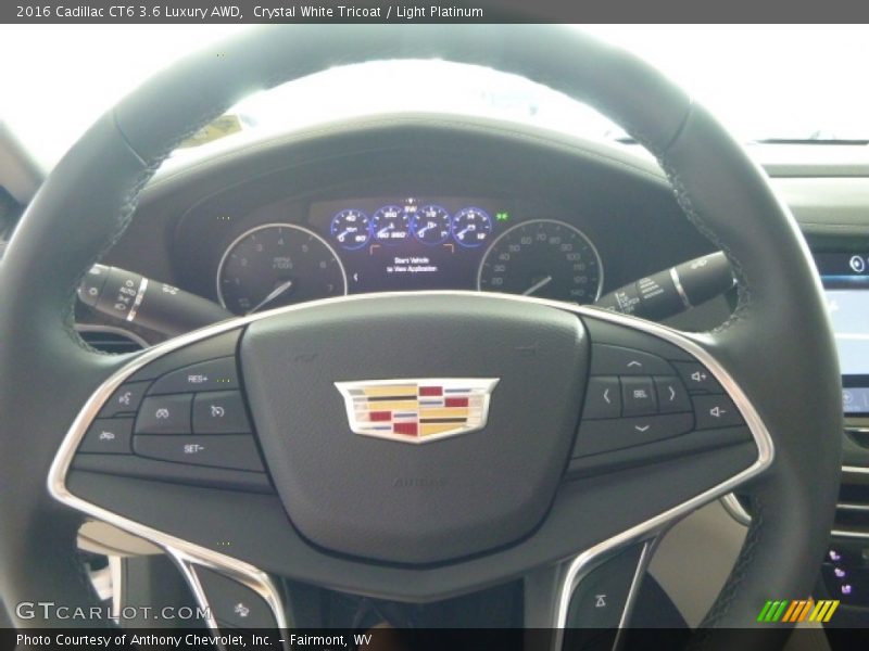 Crystal White Tricoat / Light Platinum 2016 Cadillac CT6 3.6 Luxury AWD