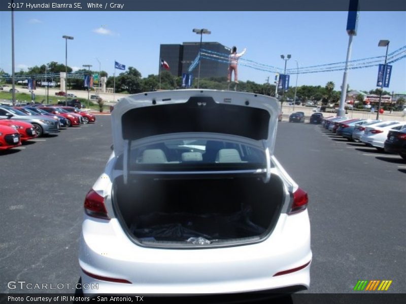 White / Gray 2017 Hyundai Elantra SE