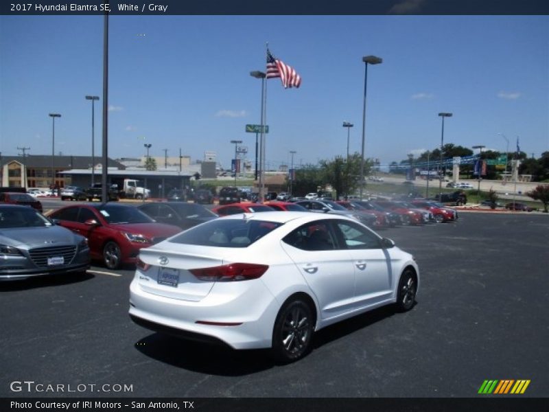 White / Gray 2017 Hyundai Elantra SE