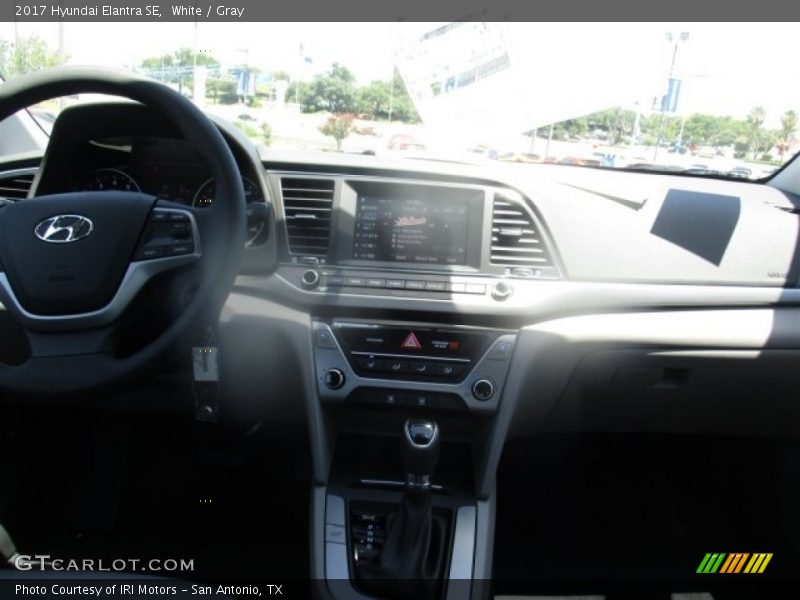 White / Gray 2017 Hyundai Elantra SE