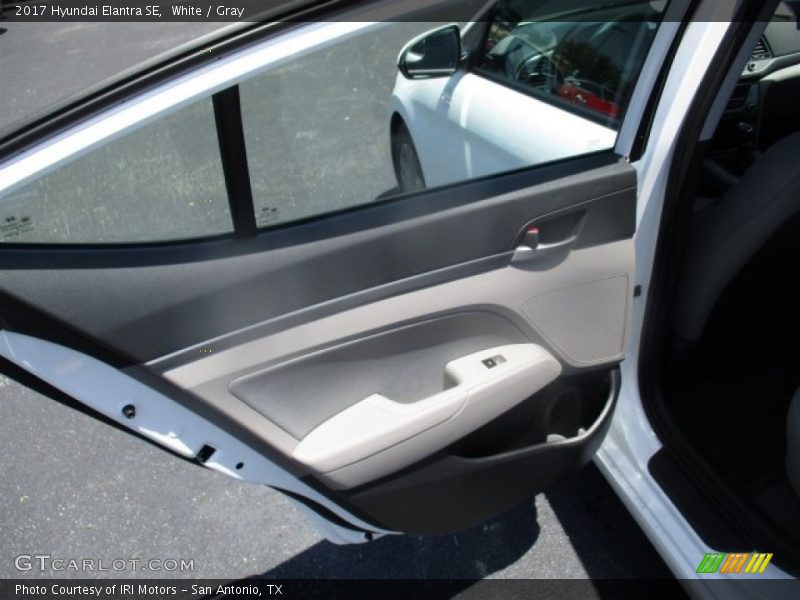 White / Gray 2017 Hyundai Elantra SE