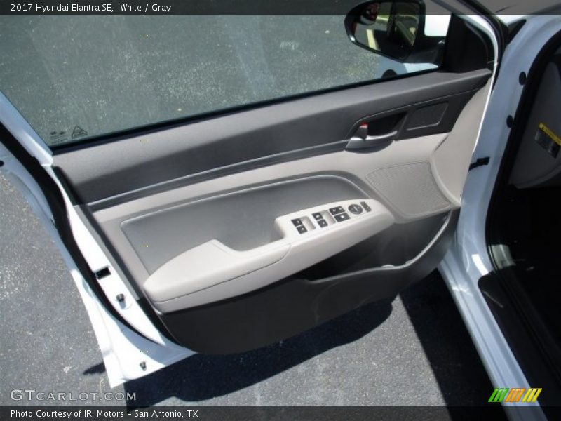 White / Gray 2017 Hyundai Elantra SE