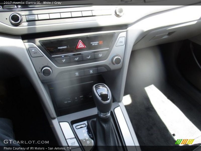 White / Gray 2017 Hyundai Elantra SE