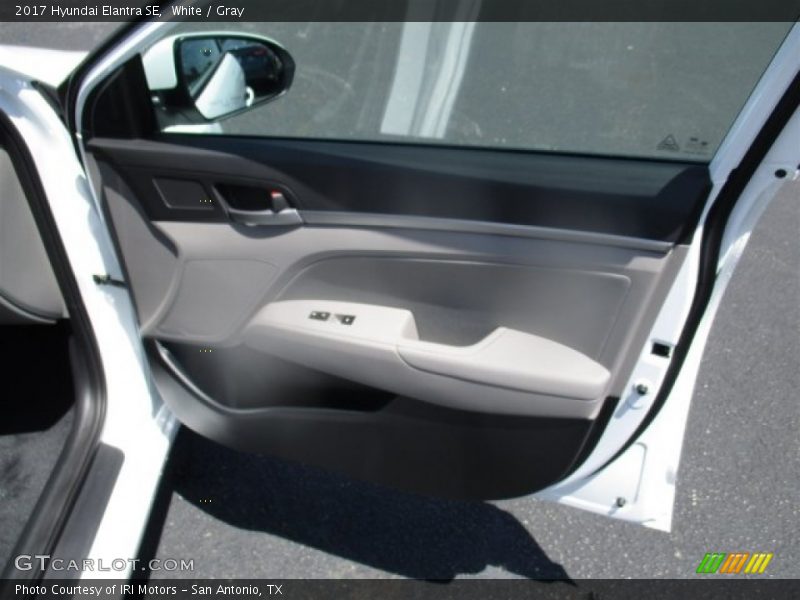 White / Gray 2017 Hyundai Elantra SE