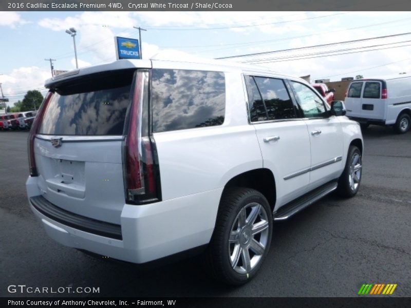 Crystal White Tricoat / Shale/Cocoa 2016 Cadillac Escalade Premium 4WD