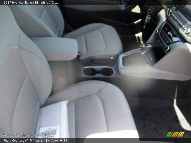 White / Gray 2017 Hyundai Elantra SE