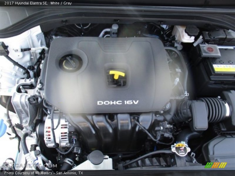 White / Gray 2017 Hyundai Elantra SE