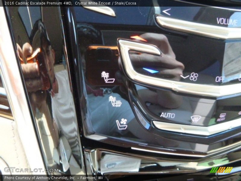 Crystal White Tricoat / Shale/Cocoa 2016 Cadillac Escalade Premium 4WD
