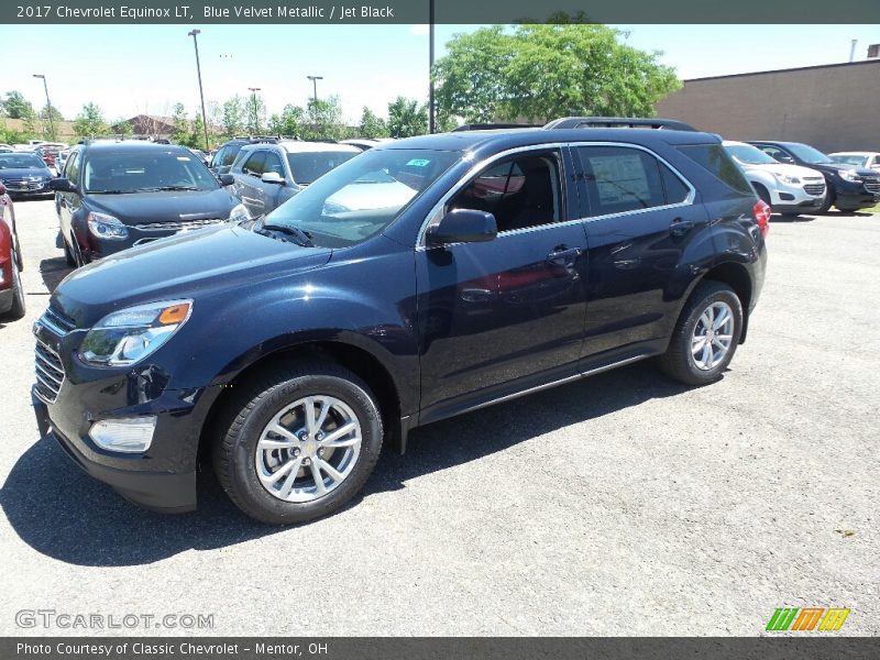 Blue Velvet Metallic / Jet Black 2017 Chevrolet Equinox LT