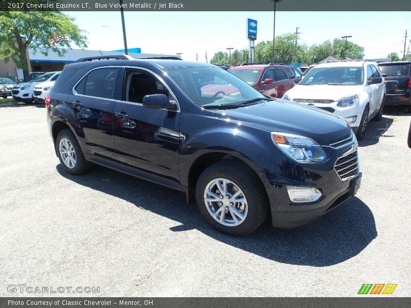 Blue Velvet Metallic / Jet Black 2017 Chevrolet Equinox LT