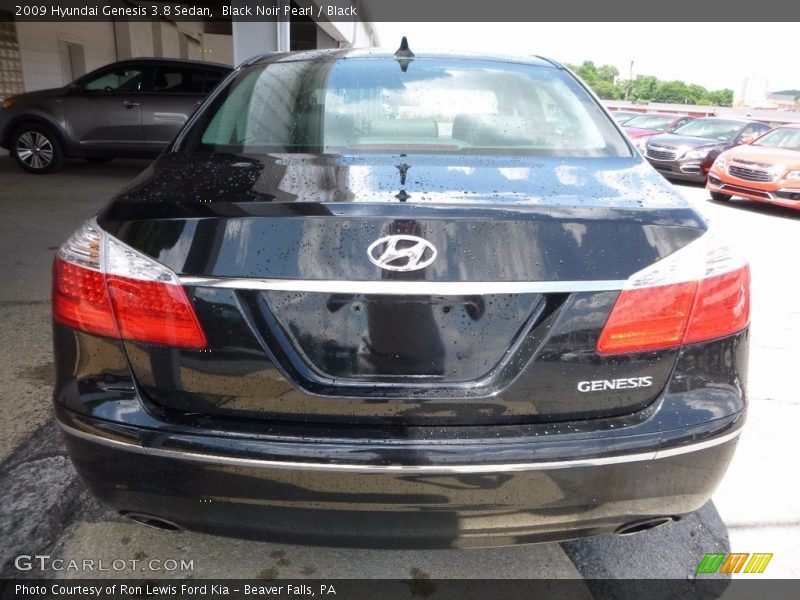 Black Noir Pearl / Black 2009 Hyundai Genesis 3.8 Sedan