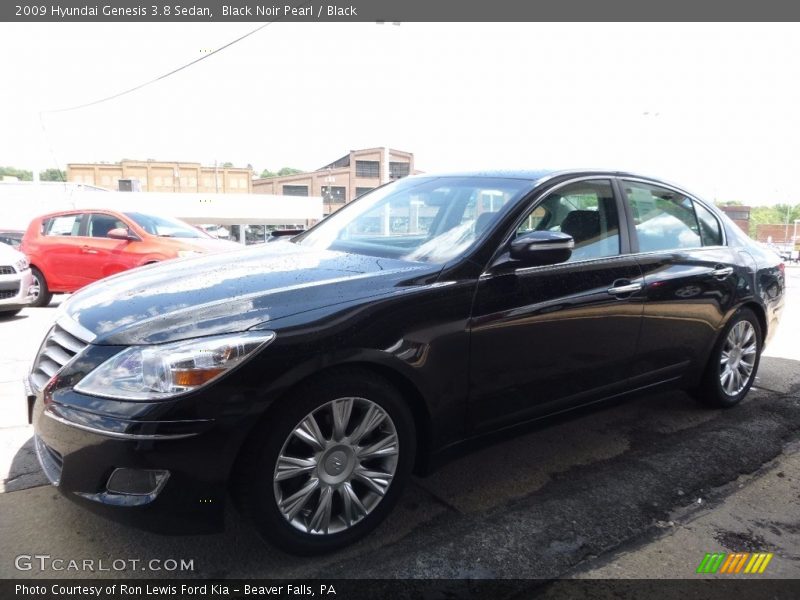 Black Noir Pearl / Black 2009 Hyundai Genesis 3.8 Sedan
