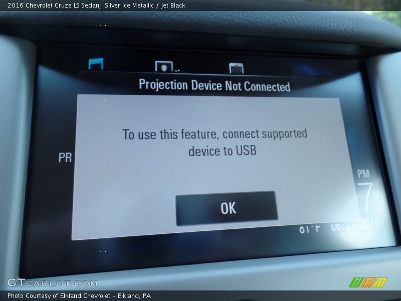 Silver Ice Metallic / Jet Black 2016 Chevrolet Cruze LS Sedan