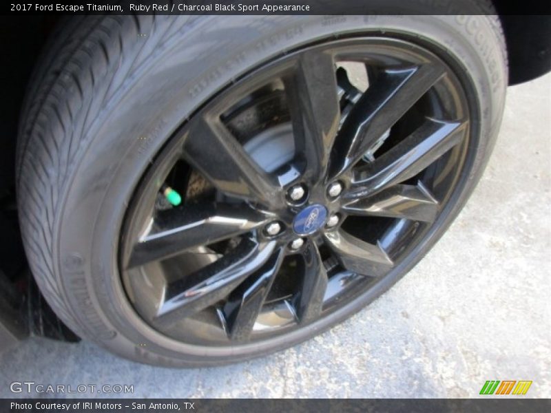 Ruby Red / Charcoal Black Sport Appearance 2017 Ford Escape Titanium