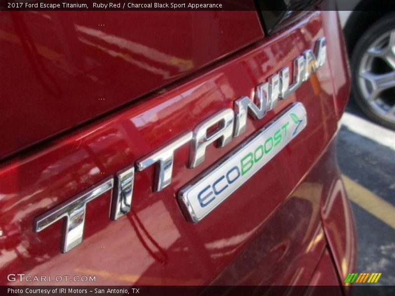 Ruby Red / Charcoal Black Sport Appearance 2017 Ford Escape Titanium