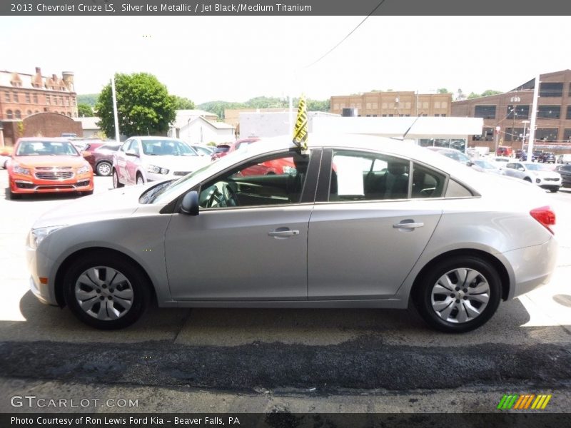 Silver Ice Metallic / Jet Black/Medium Titanium 2013 Chevrolet Cruze LS