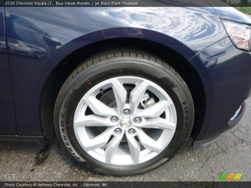 Blue Velvet Metallic / Jet Black/Dark Titanium 2016 Chevrolet Impala LT