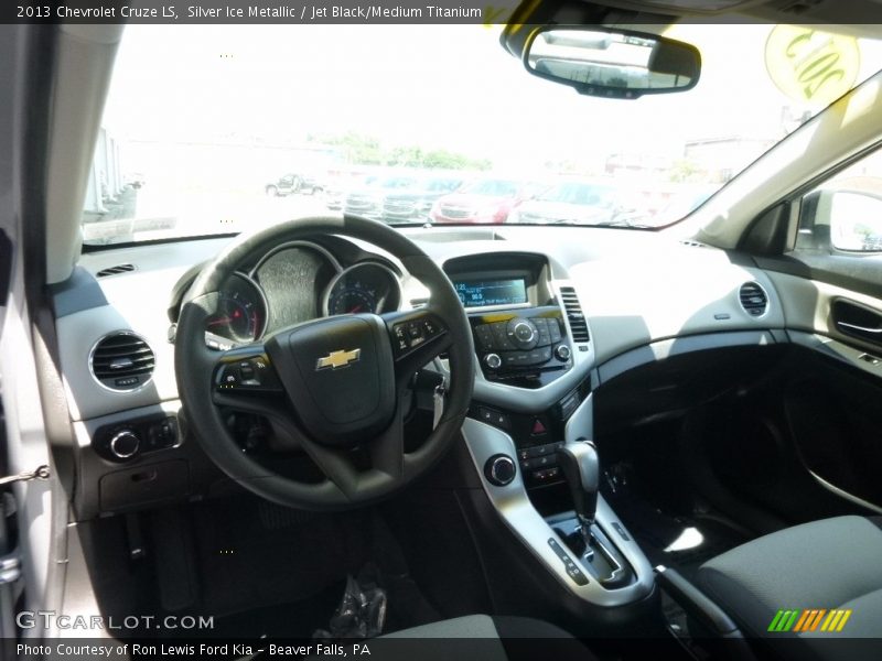 Silver Ice Metallic / Jet Black/Medium Titanium 2013 Chevrolet Cruze LS