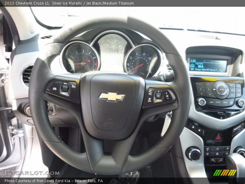 Silver Ice Metallic / Jet Black/Medium Titanium 2013 Chevrolet Cruze LS