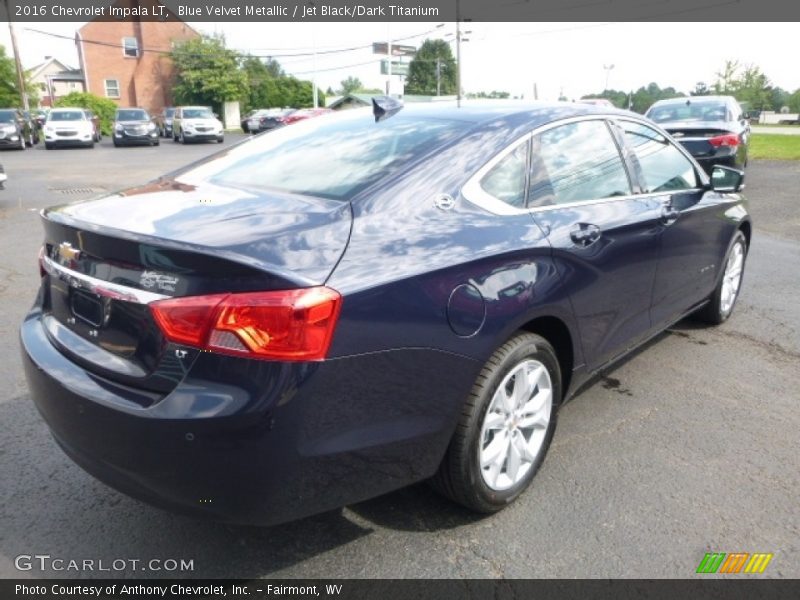 Blue Velvet Metallic / Jet Black/Dark Titanium 2016 Chevrolet Impala LT