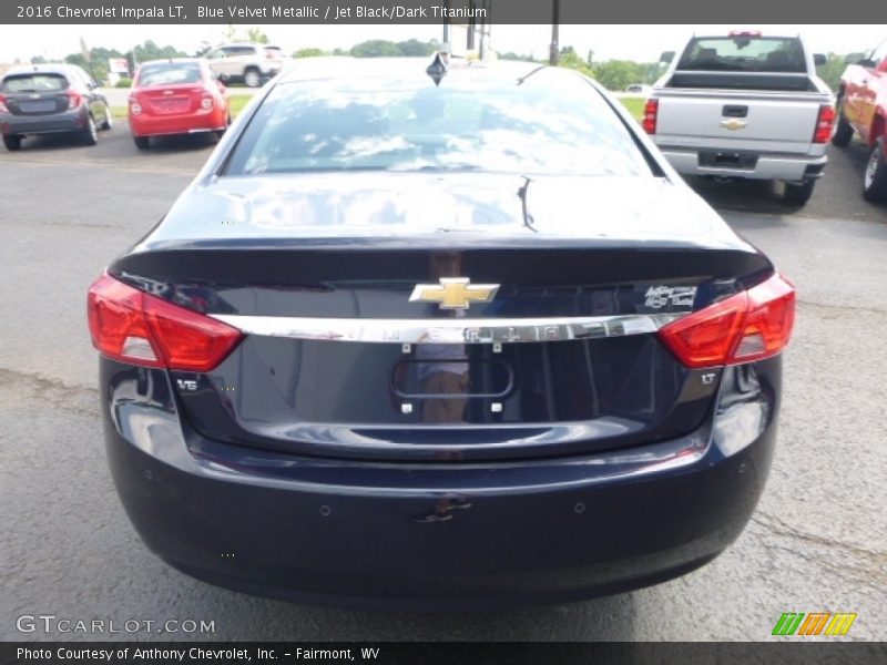 Blue Velvet Metallic / Jet Black/Dark Titanium 2016 Chevrolet Impala LT