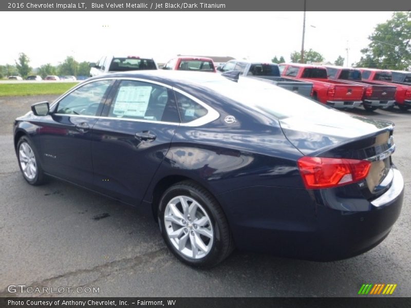 Blue Velvet Metallic / Jet Black/Dark Titanium 2016 Chevrolet Impala LT