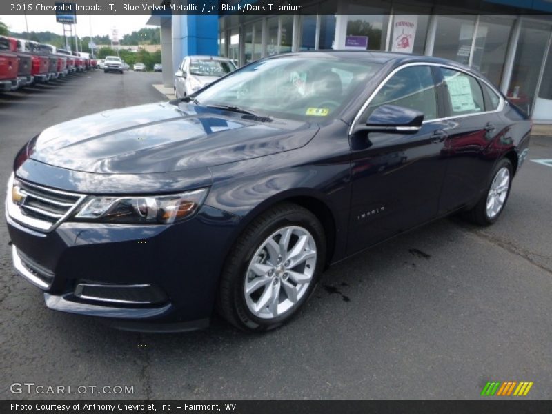Blue Velvet Metallic / Jet Black/Dark Titanium 2016 Chevrolet Impala LT